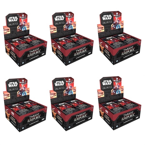 6x Twilight Of The Republic - Booster Box Display (24 Booster Packs) - Star Wars unlimited (Eng)